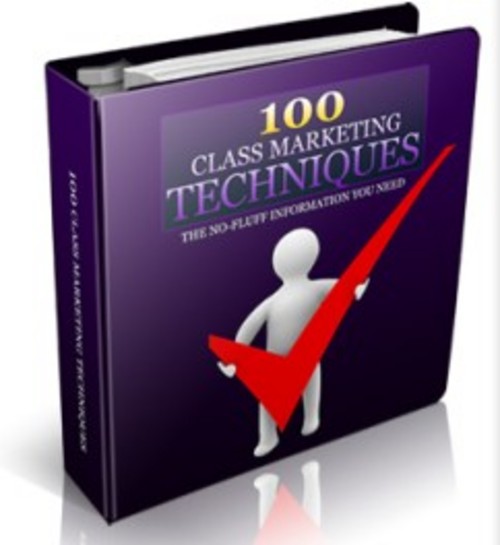 Product picture 100 Class Marketing Techniques