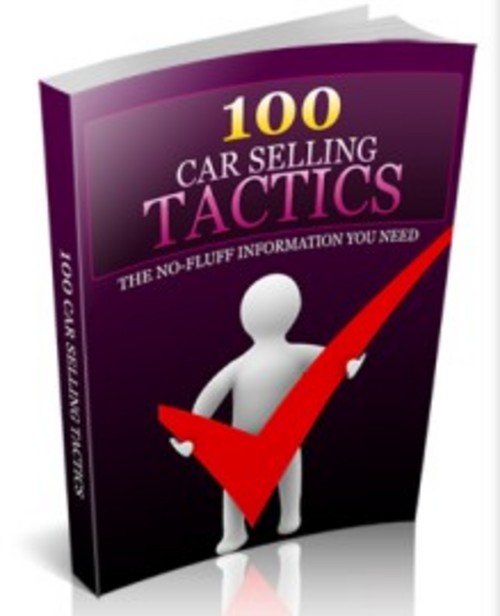 Product picture 100 Car Selling Tactics