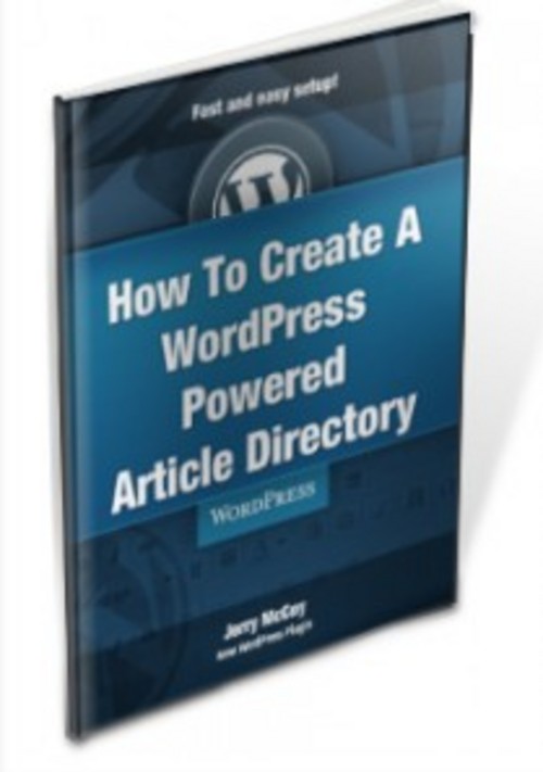 Product picture Create A WordPress Powered Article Directory